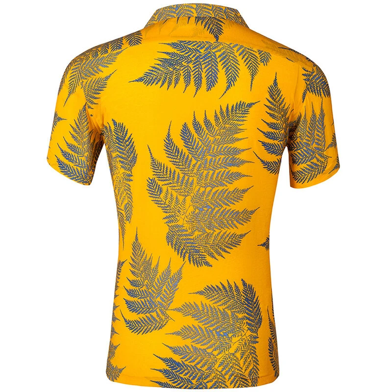 (image for) Mens Beach Shirts Hawaiian Holiday Short Sleeve Breathable Baggy Fancy Outdoor Camping Hiking Beach