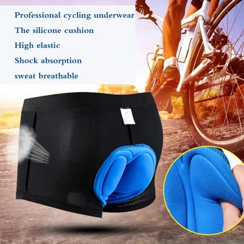 (image for) Men's Cycling Pant 3D Gel Breathable Shockproof Elastic Sweat-absorbent Thickened Sport Shorts Underpants for Bicycle Motorcycle